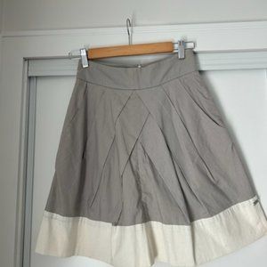 Two-Tone Pleated Wilfred Skirt